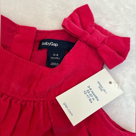 NWT Gap Corduroy Bow Romper - Picture 3 of 4